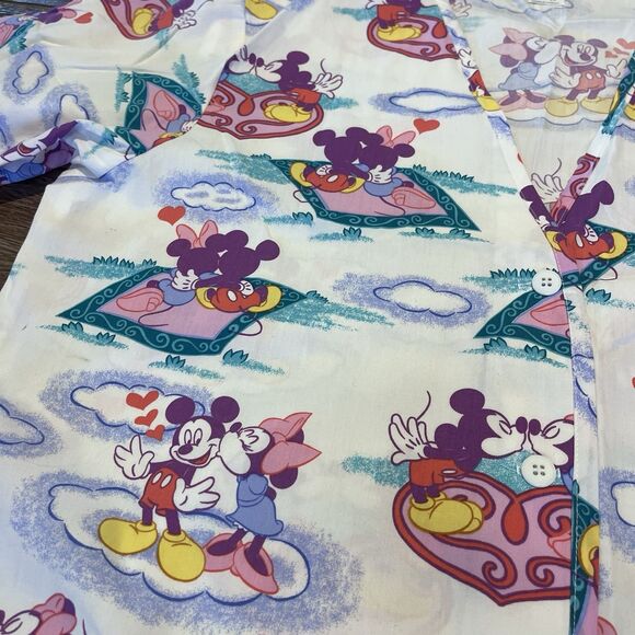 Disney Barco Uniforms Mickey Minnie Mouse Scrub Top Medium Jacket Nurse NEW - Picture 11 of 16